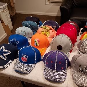 Bling baseball caps